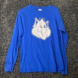 Saint Louis University long sleeve blue T-shirt